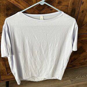 lululemon athletica Soft Blue Short Sleeve Tee